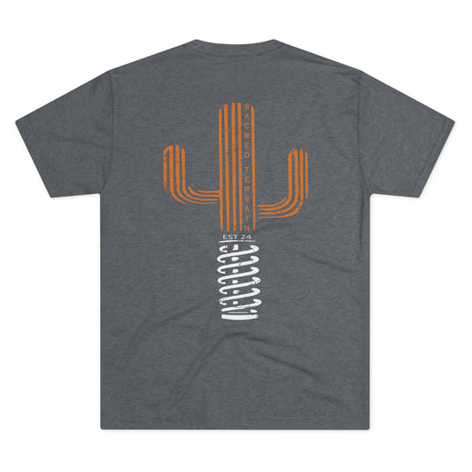 Championship Orange Saguaro Mens Fitted Tee