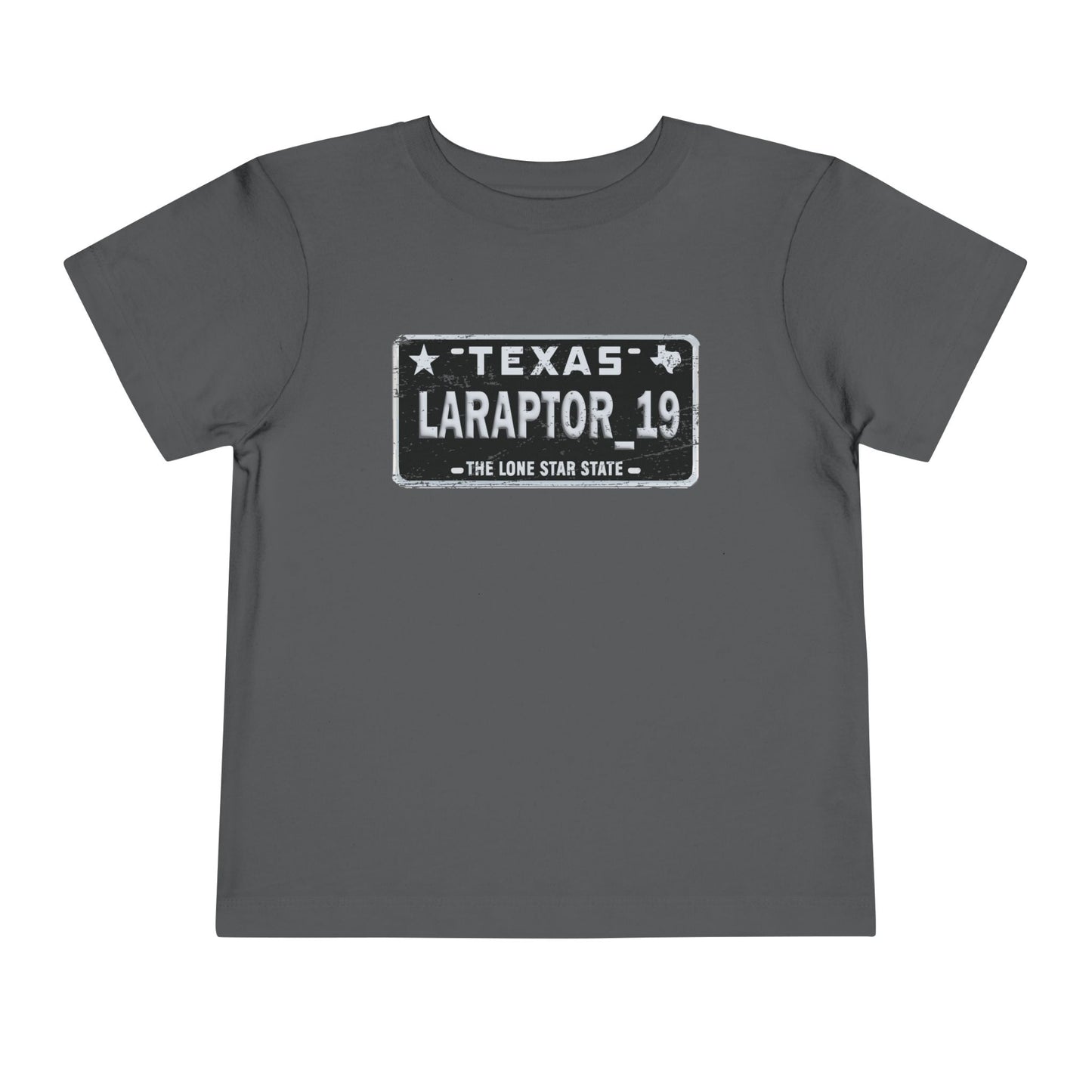 Toddler Tee - 'Texas Raptor 19' License Plate Design