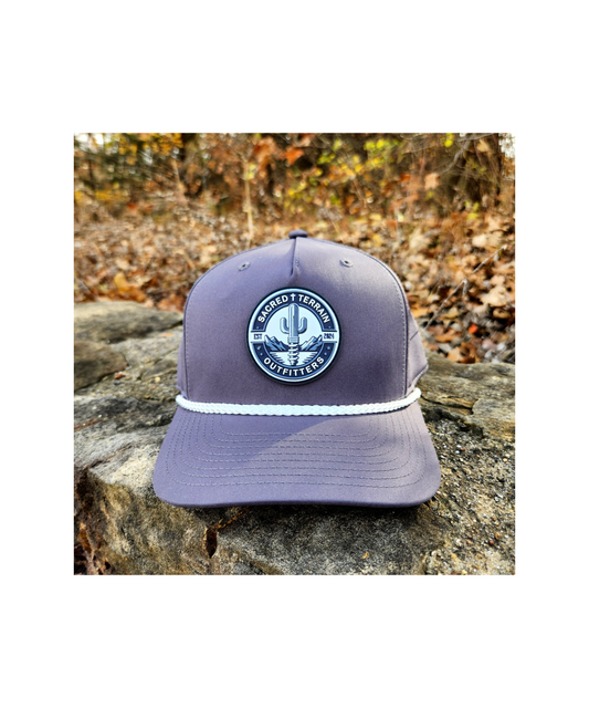 Cactus Crest Slate Rope Cap - Stay-Dri Mid Pro Performance Hat with Wicking Technology