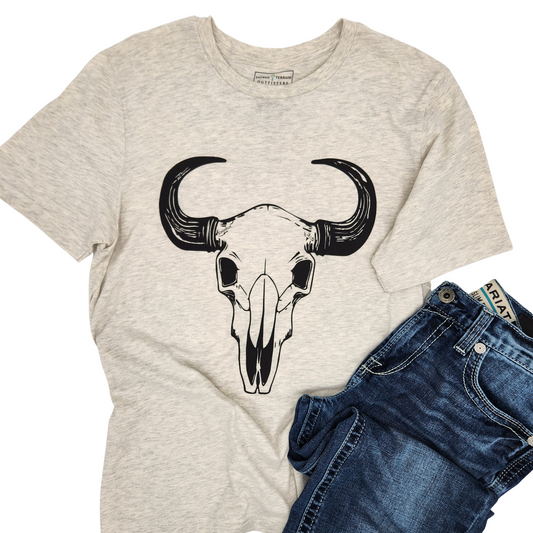 Bison Spring Oatmeal Mens T-shirt