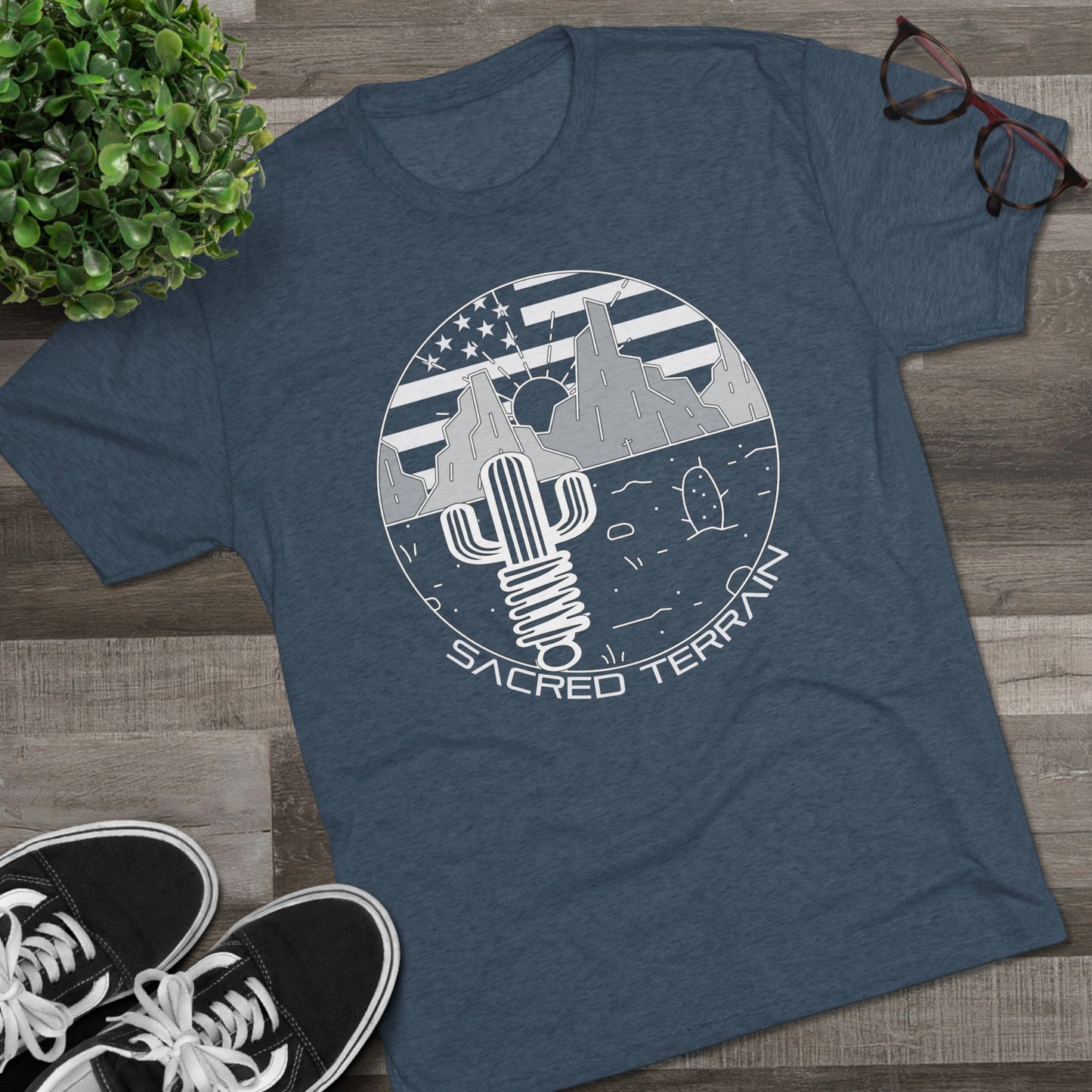 Summer Saguaro — Cactus & American Flag Design