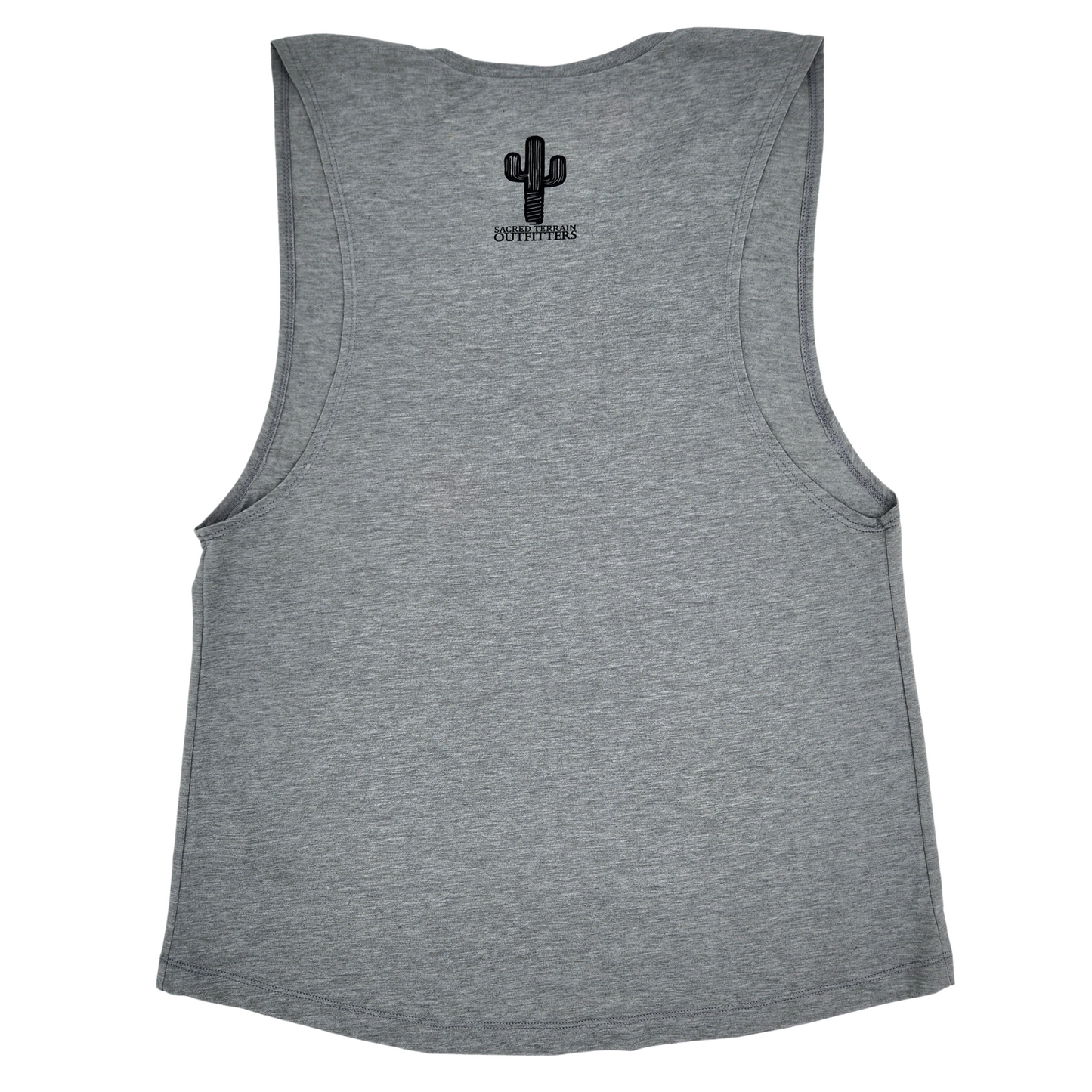 Bison Bloom Grey Tank