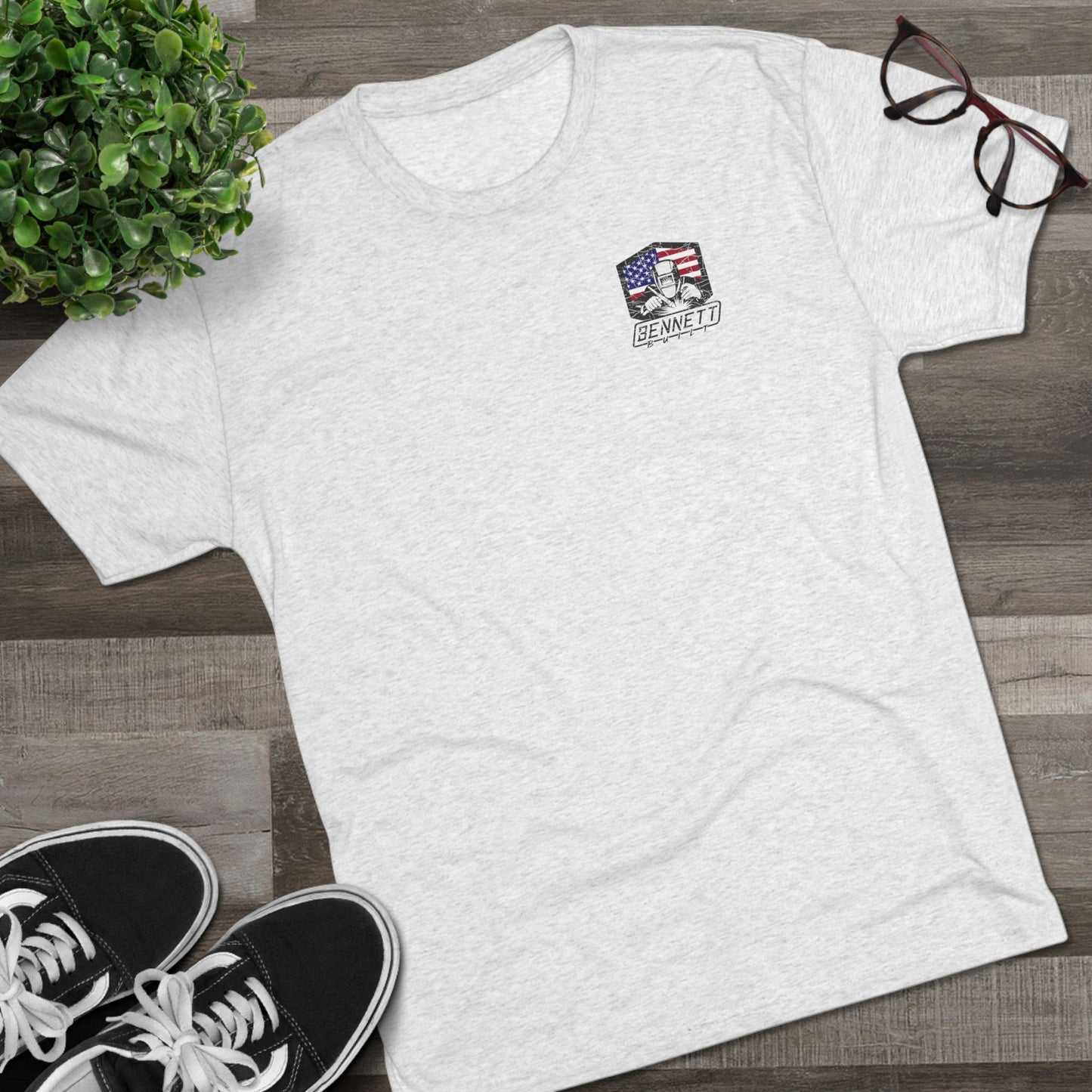 Bennett Built Option B — American Flag Welder Shirt