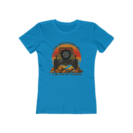 Retro Off‑Road Jeep T‑Shirt for Women — "Backroad Terrain Outfitters" Graphic Tee
