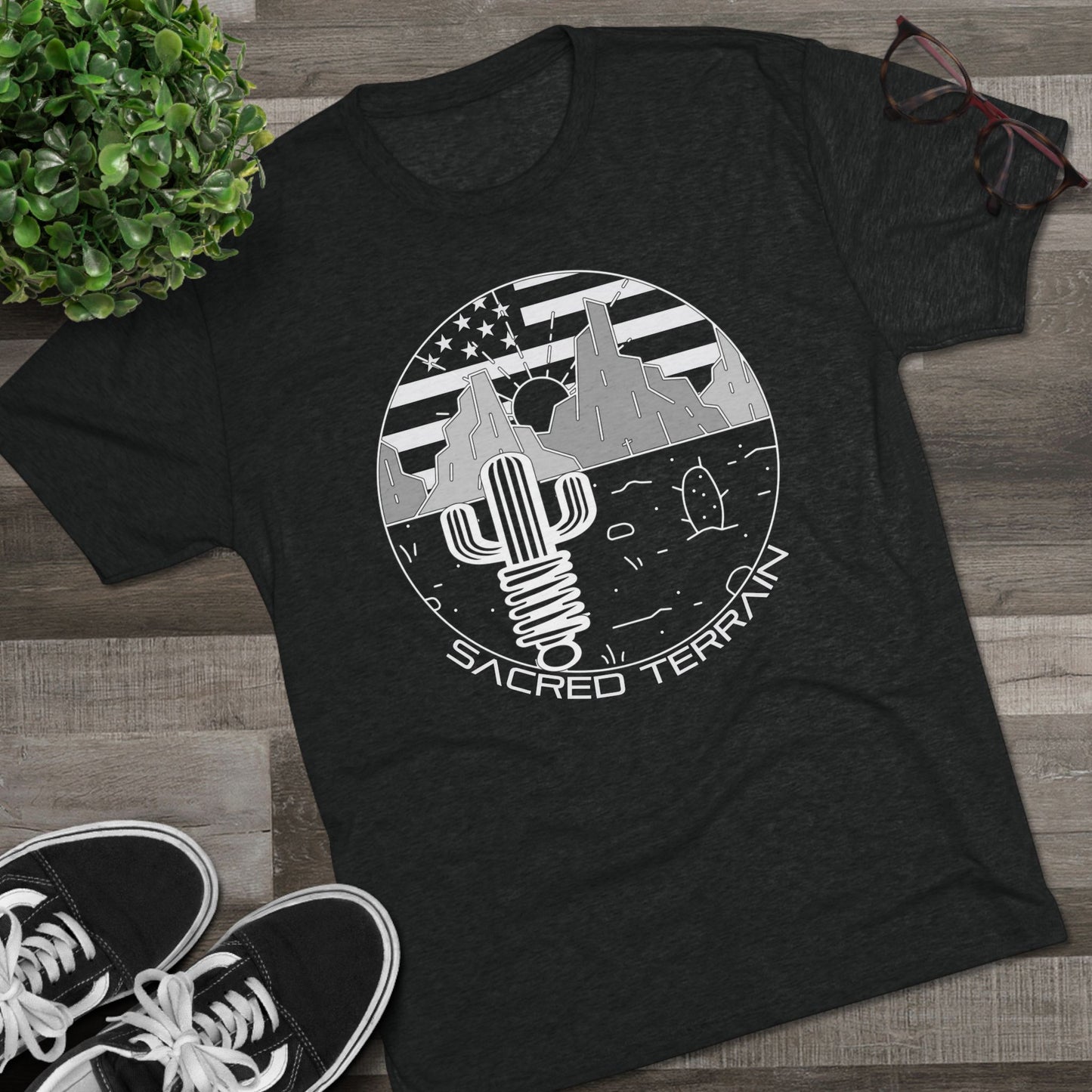 Summer Saguaro — Cactus & American Flag Design