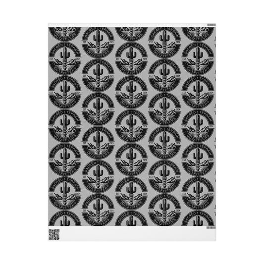 Retro-Inspired Wrapping Paper, Cactus and Mountain Theme, Perfect for Gifts, Holidays, Birthdays, and Celebrations