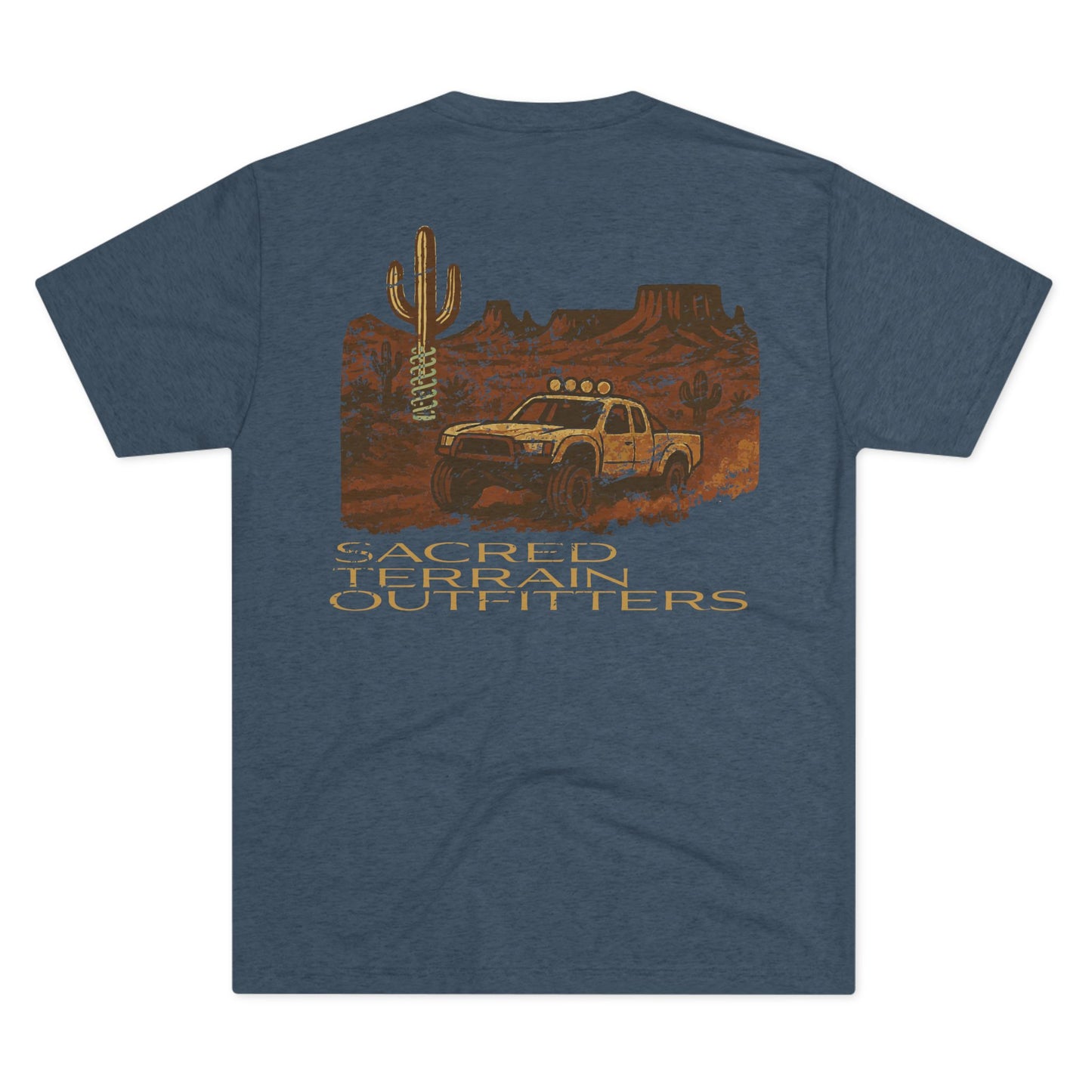 Prerunner/ Sacred Terrain Outfitters/ Unisex Tri-Blend Crew Tee - Sacred Terrain Outfitters Graphic Tee, Casual Wear, Outdoor Adventure Shirt, Road Trip Apparel, Trendy [...]