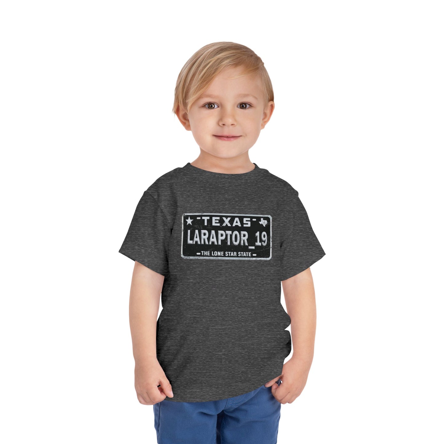 Toddler Tee - 'Texas Raptor 19' License Plate Design