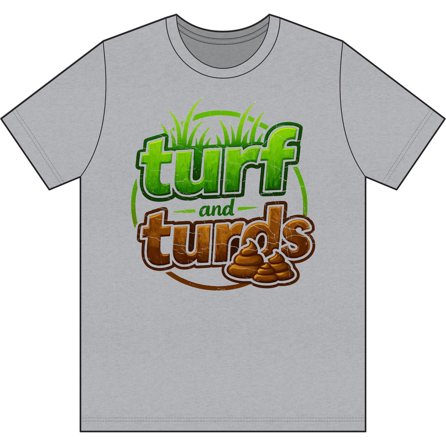 Performance T-Shirt — "Turf and Turbs" Lawn Care Humor Graphic Tee