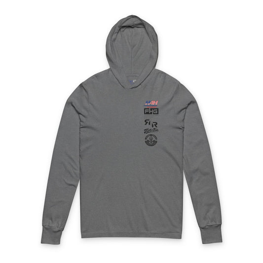 Horsepower 4 Heroes Benefit/ Unisex Hooded Long Sleeve Tee with Unique Cactus Design
