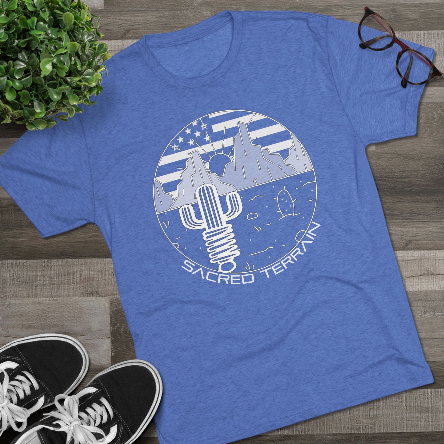 Summer Saguaro — Cactus & American Flag Design