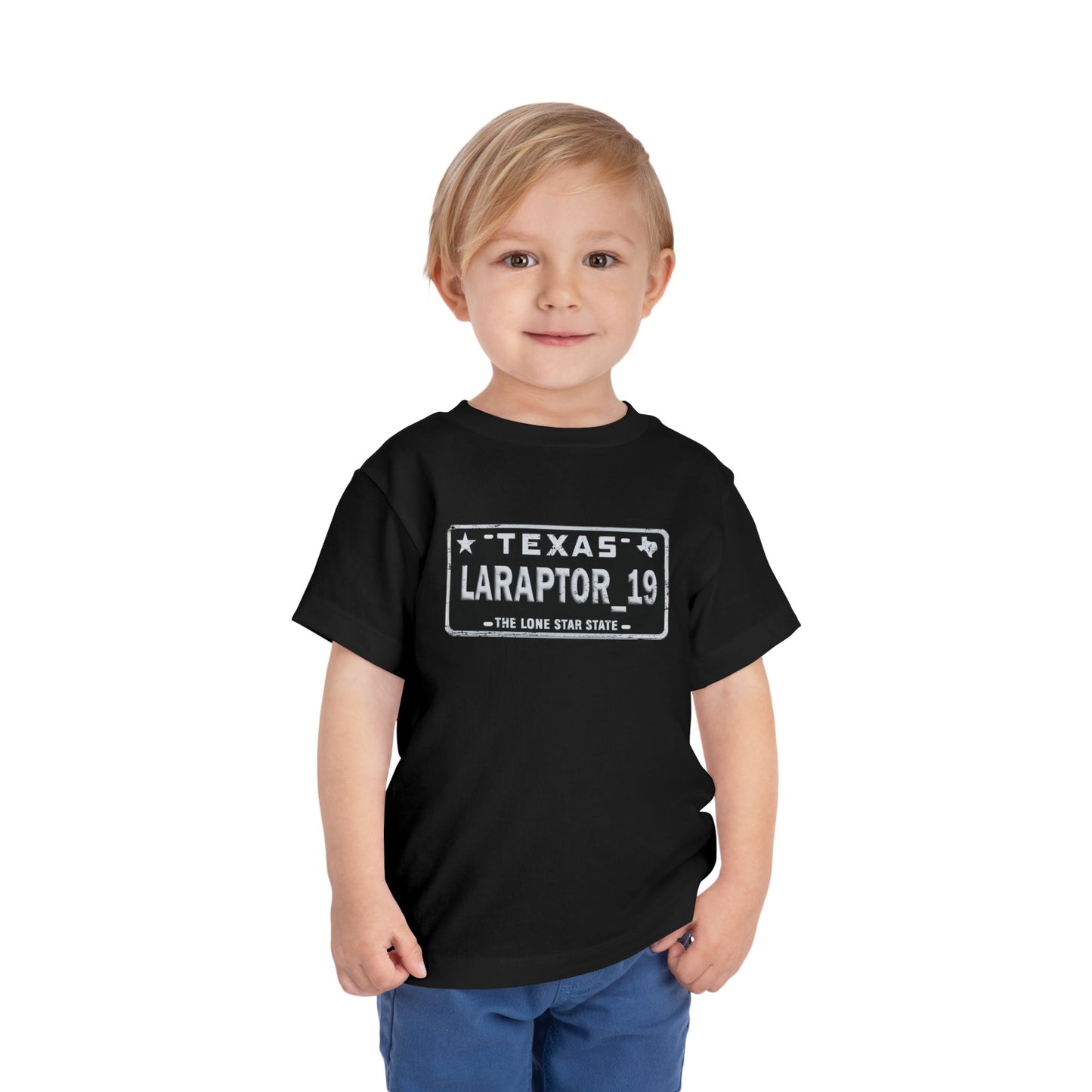 Toddler Tee - 'Texas Raptor 19' License Plate Design