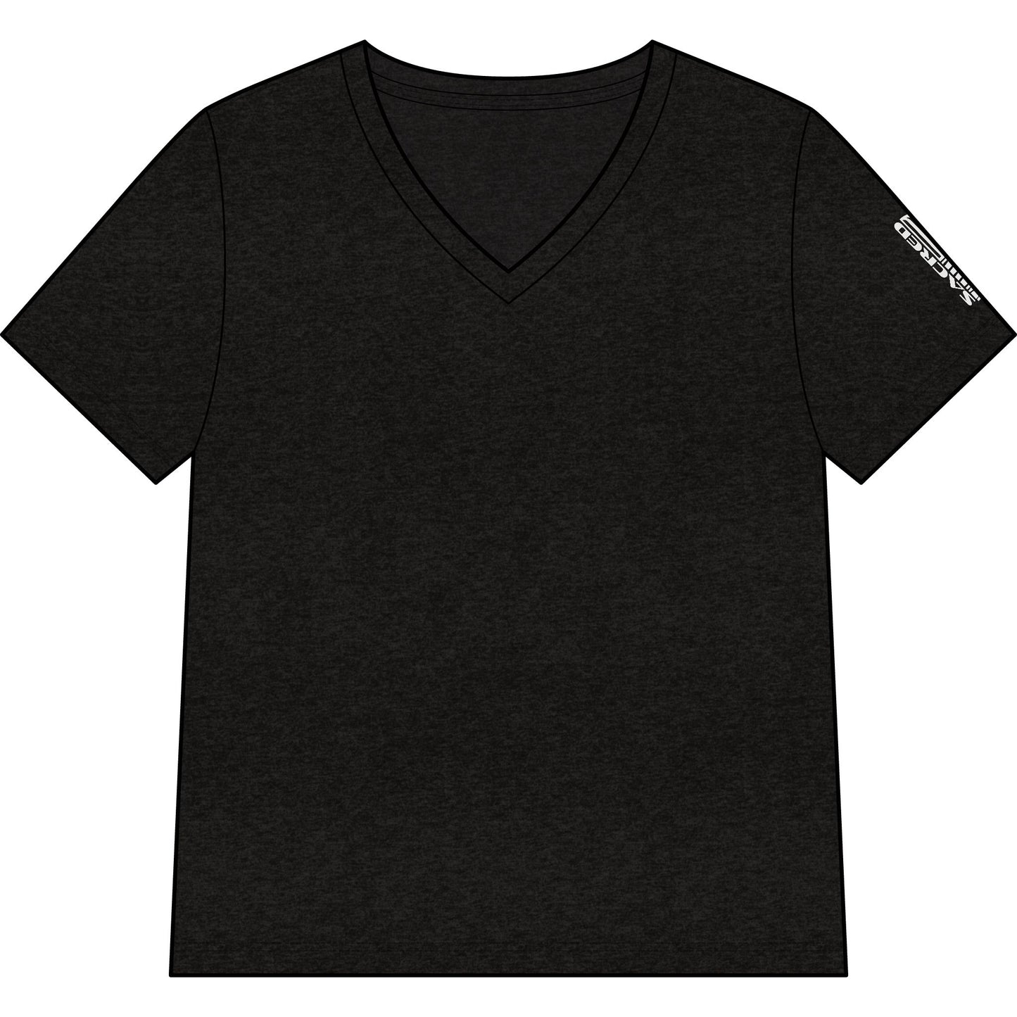 Texas License Plate 'FKE RPTR' V-Neck Tee — Humorous Stranger Things-Inspired Women's Shirt