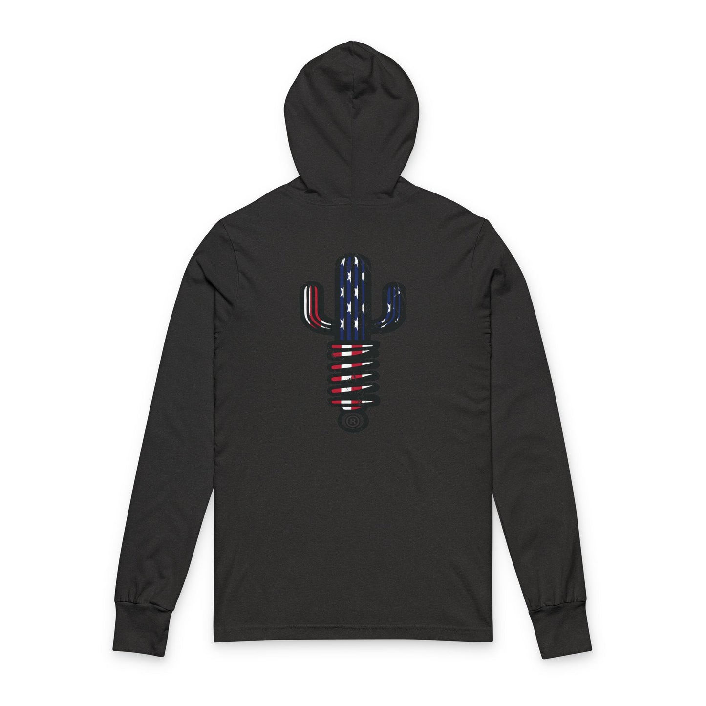 Hooded Tee with Colorful Cactus Design - Horsepower 4 Heroes Benefit