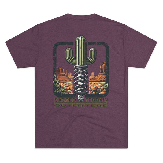 The Sacred Terrain OG Distressed – Unisex Tri-Blend Crew Shirt, Casual Wear, Nature Lover Gift, Summer Outfit, Adventure Apparel