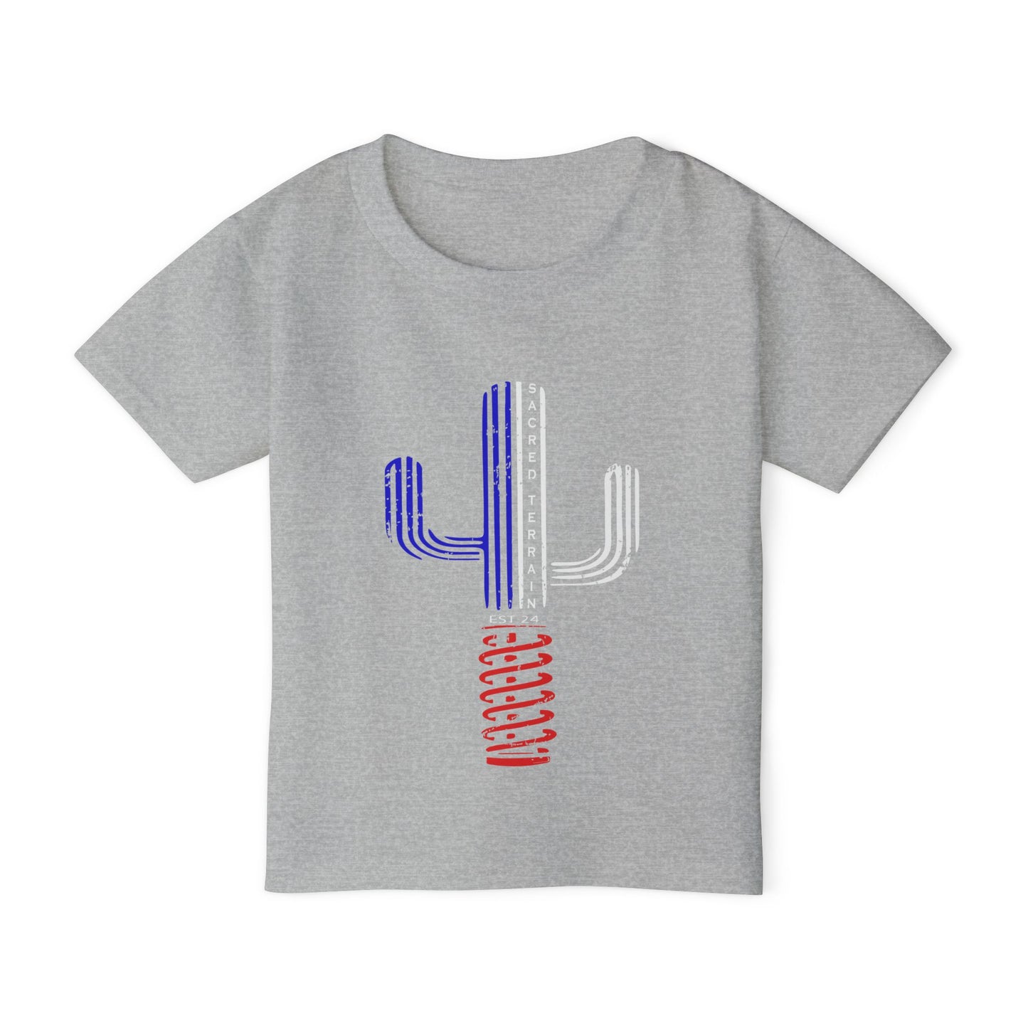 Patriotic Striped Cactus Toddler T-Shirt