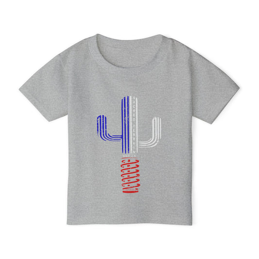 Patriotic Striped Cactus Toddler T-Shirt