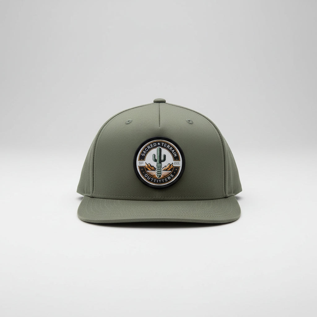 Whiskey Flats 255 Front Pinch Flat Bill Hat - Richardson Structured Crown Cap