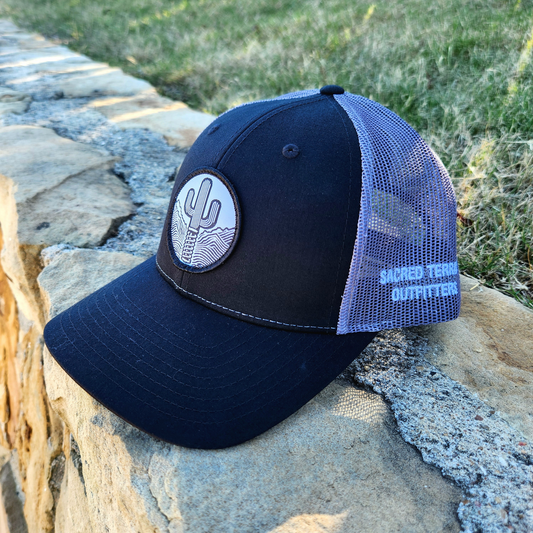 Sacred Stitches 115 Low Pro Trucker Hat - Richardson Cap with Woven Patch