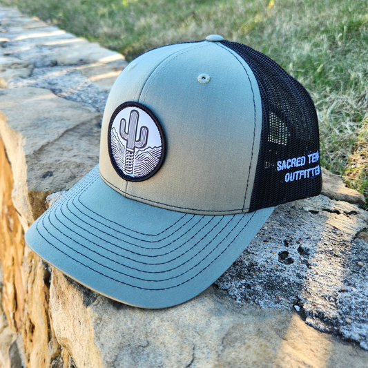 Sacred Stitches Olive Trucker Hat - 112 Snapback Cap