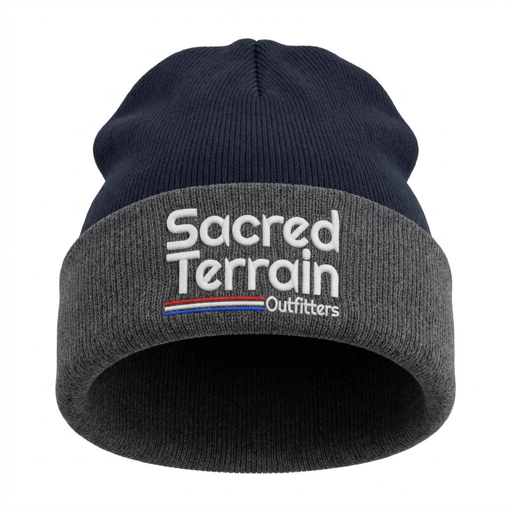 Sacred Terrain Blue/Grey Beanie