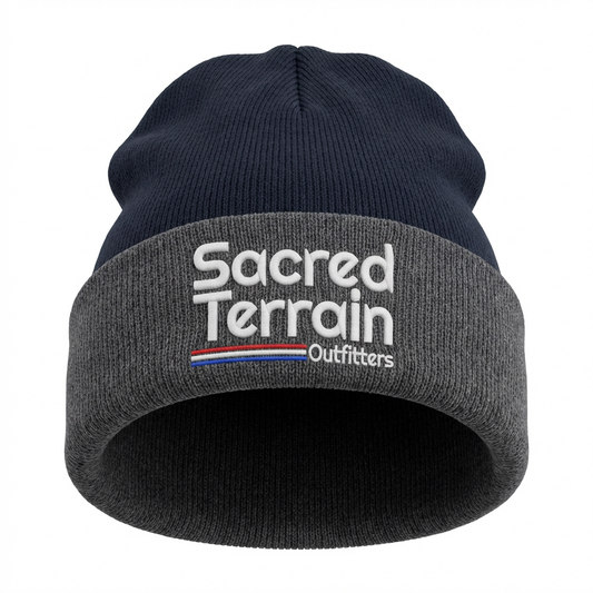 Sacred Terrain Blue/Grey Beanie