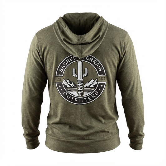 Cactus Crest Hooded T-Shirt