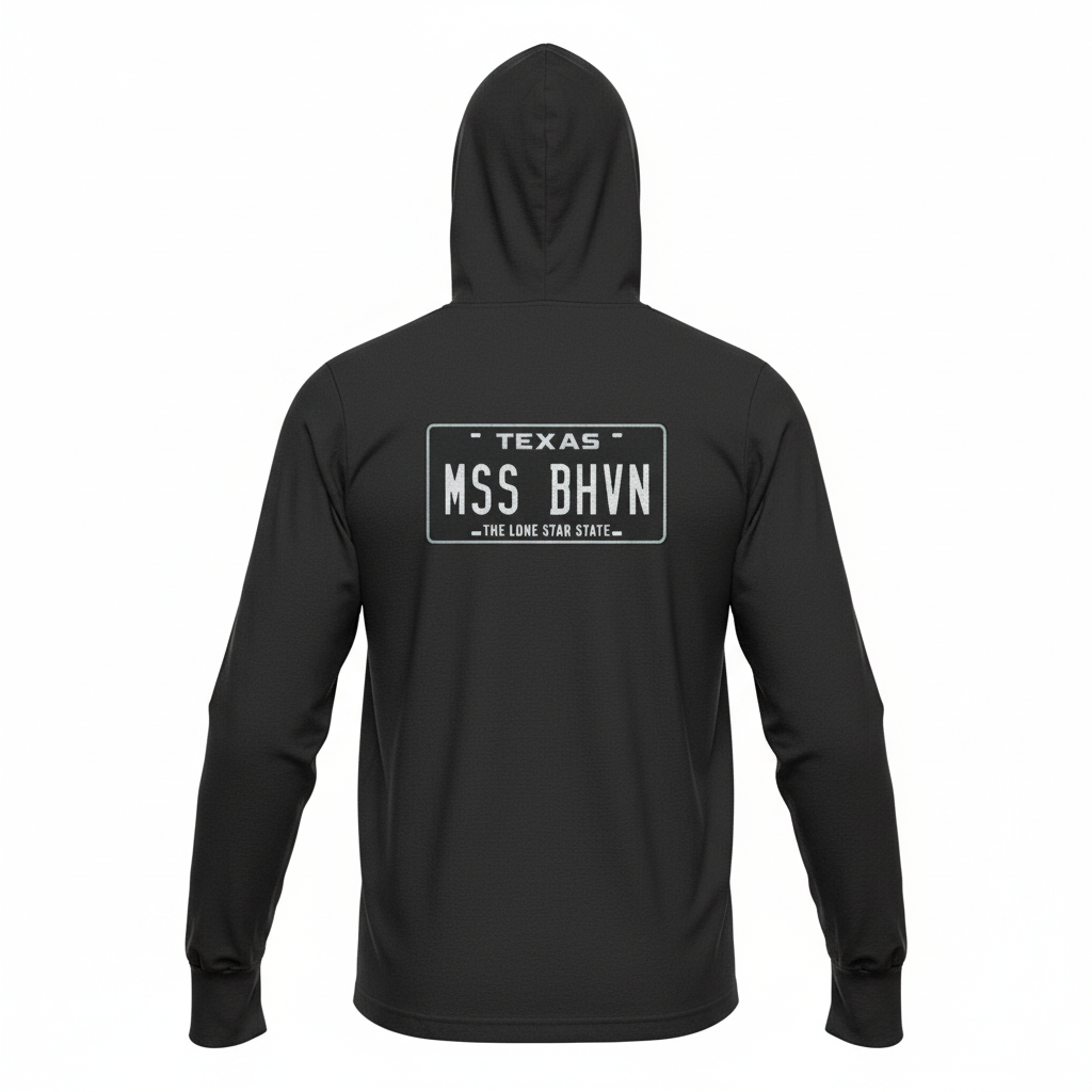 MSS BHVN Plate Hooded Long Sleeve Tee