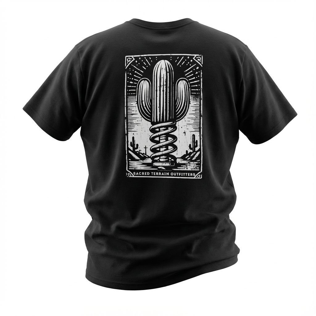 Coil-Over Black Men's T-Shirt