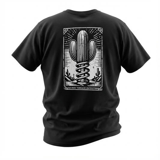 Coil-Over Black Men's T-Shirt