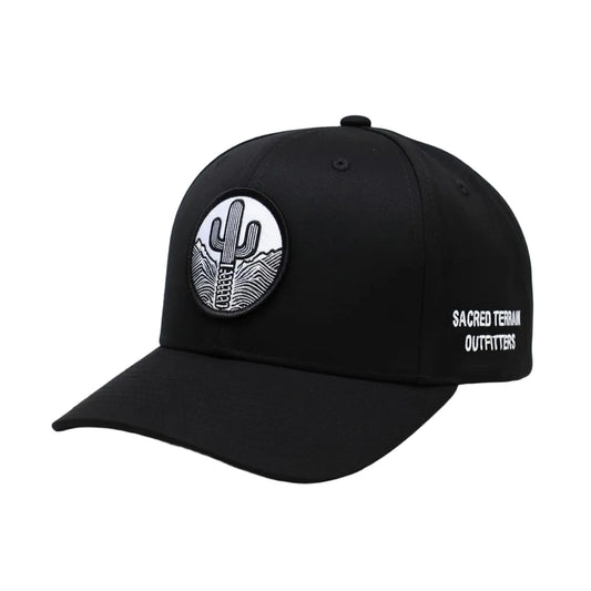 Sacred Stitches 312 Solid Black - Richardson Snapback with Woven Patch