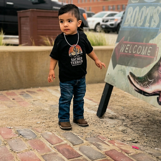 Distressed Toddler Tee - Sacred Saguaro Design