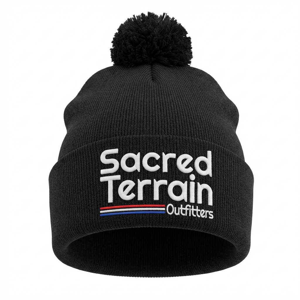 Pompom Beanie By Sacred Terrain Outfitters