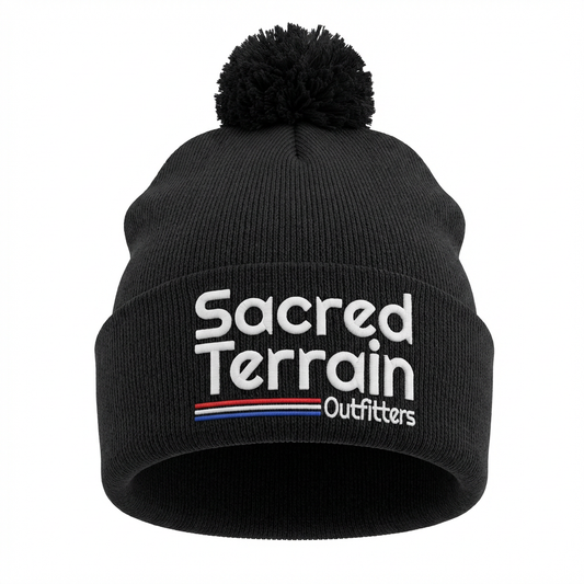 Pompom Beanie By Sacred Terrain Outfitters
